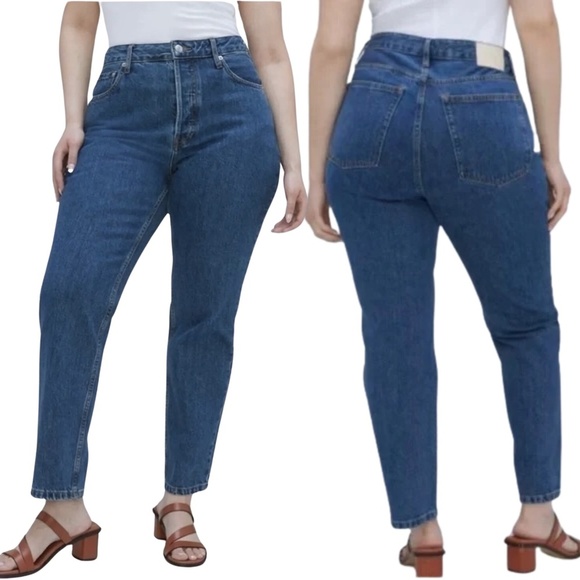 NEW EVERLANE The Curvy 90's Cheeky Organic Cotton Jeans in Northridge Sz. 29 - Picture 1 of 3